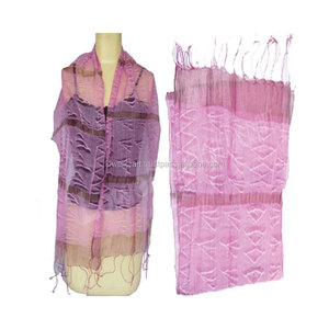 Metallic Bronze Shade Sheer Organza Silk Scarves Elegant Transparent Silk Scarf for Women Lightweight Luxury Organza <b>Wraps</b> - Product Image 2