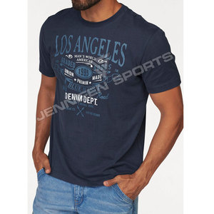 T-shirt d'été à manches courtes pour homme avec logo personnalisé imprimé, 100 % coton, respirant et léger, vêtement décontracté - Product Image 5