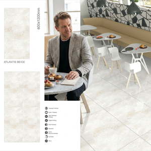 Carreaux de sol en céramique et porcelaine entièrement émaillés Atlantis Beige 600x1200mm en gros - Product Image 1