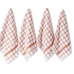 Serviettes de cuisine en coton à carreaux, rectangulaires, tissées, écologiques, chiffons à vaisselle, motif bleu et blanc - Product Image 4