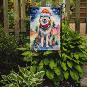 Bandera de jardín de Navidad de Malamute de Alaska Multicolor buzón decorativo y cartel de Patio para ilustraciones de patio y césped para macizos de flores - Product Image 2