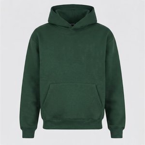 Nouvel ensemble de survêtement vert foncé à capuche pour homme, manches longues, couleur unie, décontracté, avec poches latérales et taille à cordon, idéal pour l'automne - Product Image 3