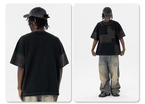 <b>Design</b> Ripped Edges Round Neck Short-Sleeve T-Shirt for Men - Product Image 2