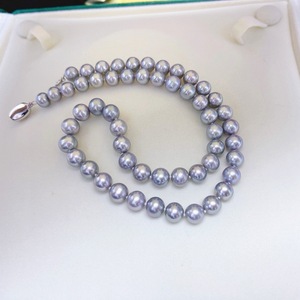 Collier de perles d'eau douce de style européen et américain classique pour femmes, chaîne élégante pour la clavicule - Product Image 3