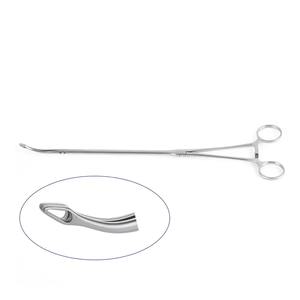 Instrumentos Toracoscópicos VATS MIS, Pinzas para Esponjas de 21 cm de Longitud, Mordazas Dentadas, Acero Inoxidable de Grado Premium - Product Image 1