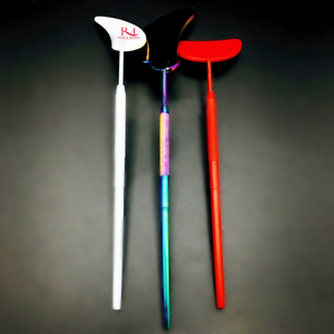 Cloud Shape Multi plasma Color <b>Mirror</b> And 2 <b>Moon</b> Shape White And Red Powder Coated Color Eyelash Extension <b>Mirror</b> - Product Image 2