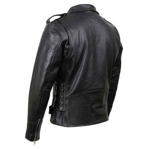 Men's Stylish Stand Collar <b>Leather</b> Jacket Front Logo High Quality PU Fabric Customizable Design High Street Fashion Eco-Friendly - Product Image 3