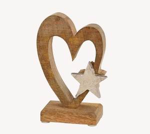 Centre de table décoratif en bois en forme de cœur pour table à manger, ambiance romantique et décoration d'événements de mariage - Product Image 4