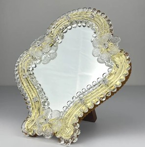 Miroir mural en verre encadré royal fait main de luxe par SN HANDICRAFTS Fabriqué à Delhi - Product Image 1