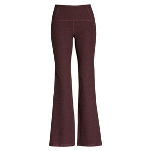 กางเกงเลกกิ้งออกกำลังกายแบบไร้ตะเข็บ ยืดหยุ่นสูง แฟชั่นสำหรับผู้หญิง สีพื้น เอวกลาง ทรงขาบาน เหมาะสำหรับโยคะ ใส่ลำลอง หรือใส่เที่ยวข้างนอก - Product Image 4