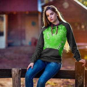 Sudadera con capucha de algodón con estilo para hombre, sudadera de invierno con estampado Tie-Dye de gran tamaño, ropa de calle bordada, venta al por mayor - Product Image 3