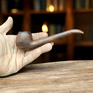Pipa de Fumar de Madera Premium Hecha a Mano, Pipa de Madera Natural para Coleccionistas, Pieza Decorativa para Regalo - Product Image 1
