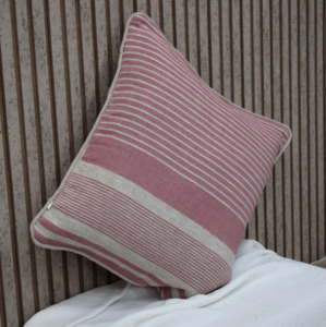 Funda de Cojín de Lino 100% de Lujo con Rayas, Suave y Transpirable, Decorativa para Sala de Estar, Dormitorio y Hogar - Product Image 4