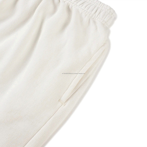 Custom Plain <b>White</b> <b>Shorts</b> <b>Men</b> Women Streetwear Casual Elastic Waist Drawstring Loose Fit Soft Comfortable Summer Bottoms - Product Image 2
