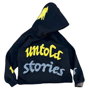 เสื้อฮู้ดสตรีทแวร์มาใหม่ ผ้าฝ้าย 100% ทรงโอเวอร์ไซส์ ไหล่ตก แห้งเร็ว ผ้าฟลีซกันยับ - Product Image 3