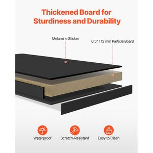 37\" X 10\" X 31.1\" PC Wood <b>Desktop</b> Bookshelf Organizer 3-Tier Office Storage Rack Display <b>Shelf</b> Portable <b>Desktop</b> Bookshelf - Product Image 4