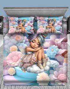 Juego de Sábanas de Microfibra con Estampado de Dibujos Animados para Niños, Fundas de Almohada con Diseño de Animación 3D 7D 5D, 300 Hilos, Duraderas y Resistentes a la Decoloración - Product Image 5