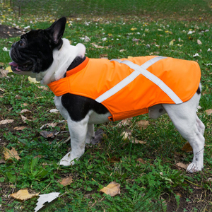 Gilet de sécurité réfléchissant haute visibilité pour chien, imperméable, orange, pour chiens de petite, moyenne et grande taille, vente en gros OEM - Product Image 2