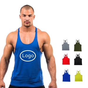 Débardeur de sport personnalisé pour homme avec logo sur mesure – Idéal pour la musculation et le sport - Product Image 1
