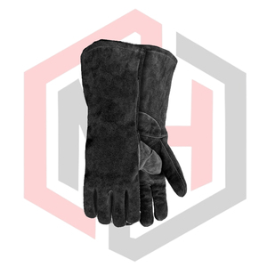 Guantes de Soldadura MIG de Cuero de Calidad, Color Personalizado, Guantes de Seguridad Completos, Flexibles, Transpirables, Resistentes a Desgarros, Aislantes del Calor - Product Image 3