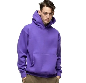Sudadera con Capucha para Hombre, 100% Algodón, Invierno, ODM, Gruesa, Felpa Francesa, Alta Calidad, Lisa, Talla Grande, Estilo Urbano, con Logotipo Personalizado - Product Image 1