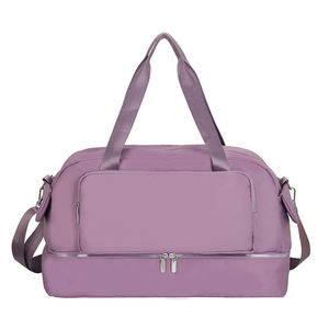 Sac de voyage en nylon imperméable grande capacité avec compartiment à chaussures séparé, idéal pour la gym et les week-ends - Product Image 5