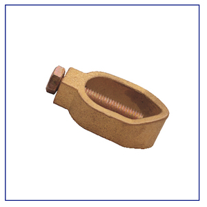 Connecteur de mise à la terre en laiton de type G pour poteau de terre et pince de fixation, en alliage de cuivre robuste, pour systèmes de protection contre la foudre - Product Image 1