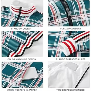 ชุดวอร์มผู้ชายลายพิมพ์ดีไซน์ใหม่ ผ้าฝ้าย 100% น้ำหนักเบา เป็นมิตรกับสิ่งแวดล้อม ยืดได้สี่ทิศทาง เหมาะสำหรับใส่ลำลองในฤดูหนาว - Product Image 2