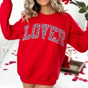 Las Vegas Premium <b>Mock</b> <b>Neck</b> Crew <b>Neck</b> Sweatshirt Animal Print Chenille Patch Pullover - Product Image 2