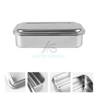 Plateau pour instruments médicaux réutilisable en acier inoxydable avec bords surélevés sécurisés, fonctionnement manuel, certifié CE pour usage chirurgical