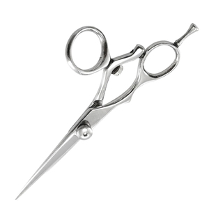 Ciseaux de coiffure professionnels, acier inoxydable, pour droitiers, manche long, ciseaux de barbier, fabriqués au Pakistan - Product Image 4
