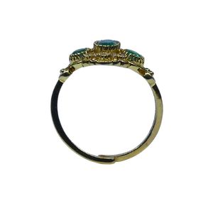 Bague classique pour femme en argent sterling 925 plaqué or avec pierres précieuses Tanzanite et Topaze blanche, idéale pour les mariages - Product Image 3