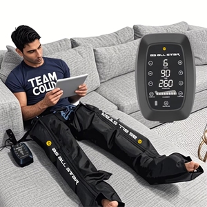 Air Compression Foot and <b>Leg</b> Massager 8 Chambers Compression Sports Muscle Recovery Timing Control Sequential Device Pressure - Product Image 1