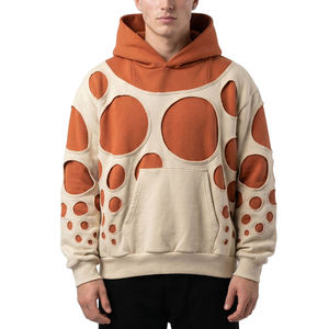 Sweat à capuche oversize en polaire pour homme avec impression numérique - Vente en gros sous marque privée pour les détaillants de boutiques américaines - Product Image 2