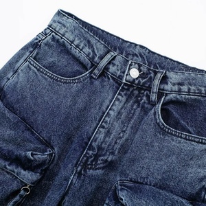 Pantalones Cargo de Cintura Alta con Efecto Desgastado, Corte Holgado, Largos, de Algodón, Estilo Urbano, Pantalones de Mujer, Estilo Hip Hop, Ropa de Otoño - Product Image 6