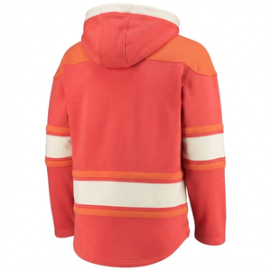 Sudadera Roja Coral, Jersey de Hockey sobre Hielo, Sudadera con Capucha Transpirable, Estilo Vintage, Ropa Deportiva Personalizada, Térmica para Invierno, 100% Algodón - Product Image 2