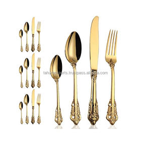 Juego de cubiertos de metal de acero inoxidable de diseño elegante a bajo precio, juego de cubiertos para ocasiones en varios tamaños hechos a mano - Product Image 6