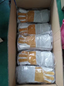 Gants de soudage en cuir de vachette pleine fleur, design personnalisé, pour travaux industriels et de construction, gants de sécurité pour soudeurs. - Product Image 6