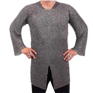 HAND MARICLES HM-4 Conjunto de armadura de camisa de malla medieval antigua, personalizado, chapado, tamaño completo, con logotipo impreso con efecto de moneda, étnico - Product Image 1