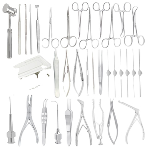High Precision Microsurgery Instruments <b>Set</b> Complete Medical Surgical Tools Kit For <b>Doctors</b> Hospital Operating Room Use Sterile - Product Image 1