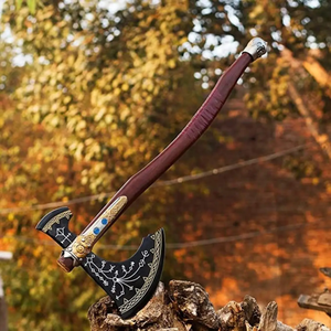 Lames Histoïques Industrielles : Tomahawks en Acier à Haute Teneur en Carbone, Manche en Acier, Style Barbu, Outil de Survie pour Usage Extérieur, Décoratif Viking - Product Image 5