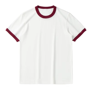 เสื้อยืดแขนสั้นผู้ชาย สีส้มดำ คอโอ ทรงสปอร์ต ผ้าถัก แห้งเร็ว ทรงปกติ - Product Image 6