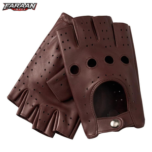 Nouveaux gants de conduite en cuir sur mesure de qualité supérieure pour hommes – Durables et parfaits pour le travail - Product Image 1