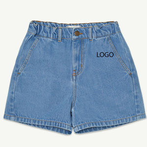 Service OEM, shorts pour garçons de haute qualité avec coutures et design soignés, fermeture à boutons / prix bas avec logo personnalisable. - Product Image 1