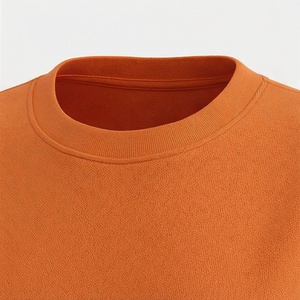 Ensemble décontracté 2 pièces tricoté pour femme : T-shirt orange uni à manches courtes et short au-dessus du genou, coupe ample, idéal printemps-été - Product Image 4