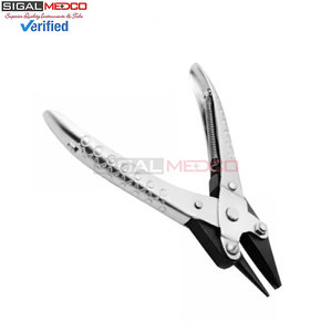 Alicates de acción paralela de 140 mm con punta cóncava redonda para fabricación de joyas, herramientas para doblar, formar y dar forma a alambres, manualidades y trabajos con abalorios - Product Image 3