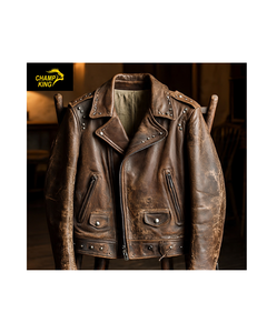 Veste en cuir western pour homme de haute qualité - Imperméable et écologique - Product Image 3