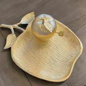 Bandeja de Servir Cuadrada de Madera Hecha a Mano de Lujo con Asas de Anillo Metálico, Bandeja Decorativa para Mesa de Centro, Decoración del Hogar - Product Image 6