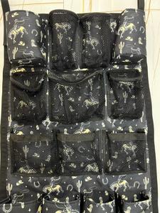 Organizador Colgante con Estampado Vaquero del Oeste, Bolsa de Almacenamiento Multibolsillos, Organizador de Equipo Resistente para Montar en Pared, para el Hogar, Viajes y Equitación - Product Image 4