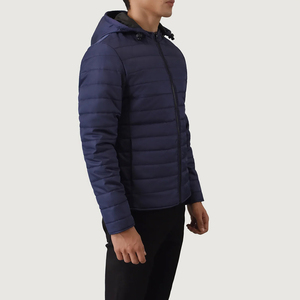 Nouvelles vestes matelassées pour hommes, vêtements d'extérieur tendance, coupe-vent, à capuche, légères, pour l'hiver - Product Image 3